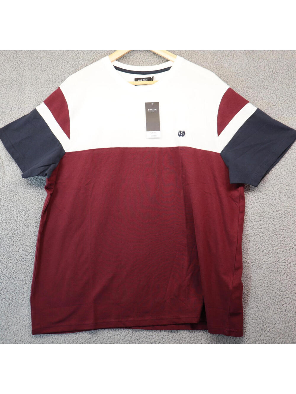 Burton Men Shirt 2XL New NWT Colorblock Organic Cotton
